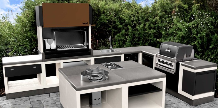 Barbacoas para Exterior Movelar y Tuozi de Obra y Cocina Exterior