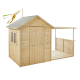 SOULET - Casita Infantil de Madera EUGÉNIE con Porche Cubierto