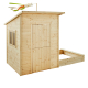 SOULET - Casita Infantil de Madera PALM SPRINGS con Arenero Integrado