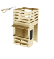 SOULET - Casita Infantil de Madera SHOPPING con Estantes y Pizarra