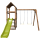 SOULET - Parque Infantil de Madera NOUMÉA con Torre, Tobogán y Columpios