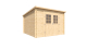 Caseta de Madera de 7,5 m² FOREST STYLE Vallo Modern 3,08 x 3,02 x 2,05 m Cobertizo de Jardín con Techo de Fieltro
