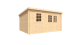 Caseta de Madera de 8,4 m² FOREST STYLE Vallo Modern 4,02 x 2,60 x 2,04 m Cobertizo de Jardín con Ventana y Puertas de Cristal