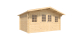 Caseta de Madera de 10 m² FOREST STYLE Stelo Modern 4,10 x 3,40 x 2,30 m Caseta de Jardín con Ventanas y Puertas de Cristal