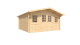 Caseta de Madera de 14 m² FOREST STYLE Stelo Modern 4,10 x 4,45 x 2,30 m Cobertizo de Jardín con Ventanas y Cristal