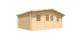 Caseta de Madera de 17,6 m² FOREST STYLE Stelo Modern 4,45 x 5,10 x 2,30 m Cobertizo de Jardín con Ventanas y Cristal