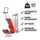 ZONZINI - Carretilla sube escaleras eléctrica Skipper Lift 400 kg batería AGM elevación de carga para carpintería base con ruedas