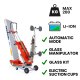 ZONZINI - Carretilla sube escaleras eléctrica Skipper Lift GL 200 kg con ventosas eléctricas para acristalamientos 3 m × 2,7 m