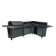 Cocina de exterior Cook'in Garden BURN 80 PREMIUM en L con barbacoa de gas