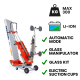 ZONZINI - Carretilla sube escaleras eléctrica Skipper Lift GL 300 kg con ventosas eléctricas para acristalamientos 3 m × 2,7 m