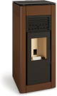 TJ - Estufa de Pellet Canalizable Nahia de 9,5 kW - Color Marrón