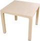 Mesa MIJAS de Polipropileno Capuccino 90 x 90 cm Imitación Ratán para Exterior