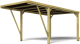 Cochera de Madera Victor Moderne 3,22 x 5,11 x 2,60 m de Diseño Moderno