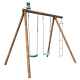 SOULET - Columpio Infantil de Madera ARTHUR con Escalera de Cuerda