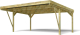Cochera de Madera Victor Design Doble 6,02 x 5,11 x 2,52 m con Diseño Contemporáneo