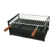 MOVELAR - Metal Rack Griller con Parrilla para Leña y Carbón G6018 51x33x25 cm