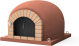 MOVELAR - Horno de Leña Exterior de Obra Modelo STROMBOLI (Burdeos - 80 x 80 x 72 cm) – Aislado con Corcho y 3 Mantas Cerámicas - REF: 7017/2