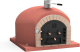MOVELAR - Horno de Leña Exterior de Obra Modelo VESUVIUS (Burdeos - 100 x 100 x 77 cm) – Aislado con Corcho y 3 Mantas Cerámicas - REF: 7012