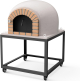 MOVELAR - Horno de Leña Exterior de Obra Modelo STROMBOLI (Blanco - 100 x 100 x 157 cm) – Aislado con Corcho y 3 Mantas Cerámicas - REF: M00100