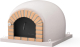 MOVELAR - Horno de Leña Exterior de Obra Modelo STROMBOLI (Blanco - 80 x 80 x 72 cm) – Aislado con Corcho y 3 Mantas Cerámicas - REF: 7017