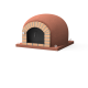 MOVELAR - Horno de Leña Exterior de Obra Modelo STROMBOLI (Burdeos - 100 x 100 x 77 cm) – Aislado con Corcho y 3 Mantas Cerámicas - REF: 7018/2