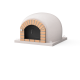 MOVELAR - Horno de Leña Exterior de Obra Modelo STROMBOLI (Blanco - 100 x 100 x 77 cm) – Aislado con Corcho y 3 Mantas Cerámicas - REF: 7018