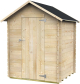 Caseta de Madera de 1,9 m² ALCE Bh16 Marcella 146 x 130 cm Cobertizo de Jardín con Puerta Simple y Suelo OSB3
