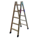 SCAL - Escalera Tijera Doble Acceso Madera TM-DA 5x2
