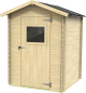 Caseta de Madera de 1,9 m² ALCE Bh16 Flavia 146 x 130 cm Cobertizo de Jardín con Puerta con Ventana y Suelo OSB3
