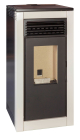 TJ - Estufa de Pellets Modelo Vera de 15 kW - Color Blanco