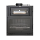 FOGO SUR - Barbacoa de Leña con Horno Interior Modelo M100 de 111 x 60 x 108 cm en Acero con Ladrillo Refractario