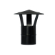 Sombrero vitrificado negro Ø 80 mm para estufa de pellet - Accesorio resistente