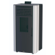 BRONPI - Estufa de Pellets Color Marfil Modelo CORAL-MF de 13 kW