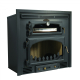 BRONPI - Estufa de Leña Insertable en Fundición con Turbinas y Horno Modelo EVEREST 13 kW