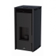 BRONPI - Estufa de Pellets 6 kW Sin Electricidad Color Negro Modelo FREE-6-NE