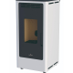 BRONPI - Estufa de Pellets Color Marfil Modelo KIRA-MF de 9 kW