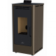 BRONPI - Estufa de Pellets Color Moka Modelo KIRA-MO de 8 kW