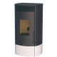 BRONPI - Estufa de Pellets Color Marfil con Wifi Incluido De Serie Modelo MILA-MF de 11 kW