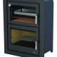 BRONPI -  Estufa de Leña con Horno para Empotrar Modelo MURANO-E de 14 kW