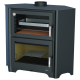 BRONPI - Estufa de Leña con Horno Modelo MURANO-R de 14 kW
