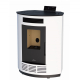BRONPI - Estufa de Pellets de Rincón Color Marfil Modelo NINA-MF de 9 kW