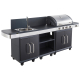 Barbacoa de Gas FIDGI 4 Cook'in Garden con Aparador y Fregadero