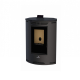 BRONPI - Estufa de Pellets De Rincón Color Negro Modelo PRINCESA-NE de 12 kW