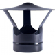 Sombrerete chino acero vitrificado negro Ø 150 mm - Ideal para tubos de estufa
