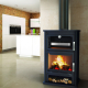 BRONPI - Estufa de leña Frontal con Horno Modelo SUIZA 14 kW