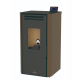 BRONPI - Estufa de Pellets Color Moka Modelo TINA-MO de 7 kW
