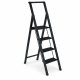Escalera profesional Black Line T-BLS-4x1 de 4 peldaños SCAL