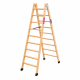SCAL - Escalera Tijera Doble Acceso Madera TM-DA 9x2