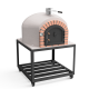 MOVELAR - Horno de Leña Exterior de Obra Modelo GRAN CANÁRIA (Blanco - 120 x 120 x 170 cm) – Aislado con Corcho y 3 Mantas Cerámicas - REF: M00407