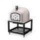 TUOZI - Horno de Leña Exterior de Obra Modelo KITAWAY (Blanco - 100 x 100 x 170 cm) – Aislado con Corcho y 3 Mantas Cerámicas - REF: T00059